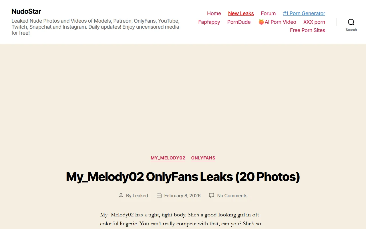 Screenshot of Nudostar